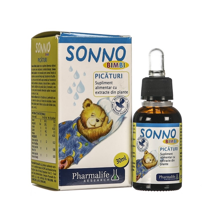 Sonno Bimbi picaturi, 30 ml, Pharmalife