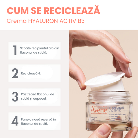 Rezerva Crema pentru regenerare celulara Hyaluron Activ B3, 50 ml, Avene 705198