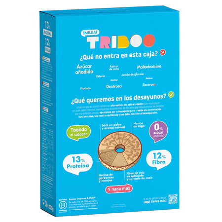 Cereale expandate bio ineluse Triboo, 300 g, Smileat 612535