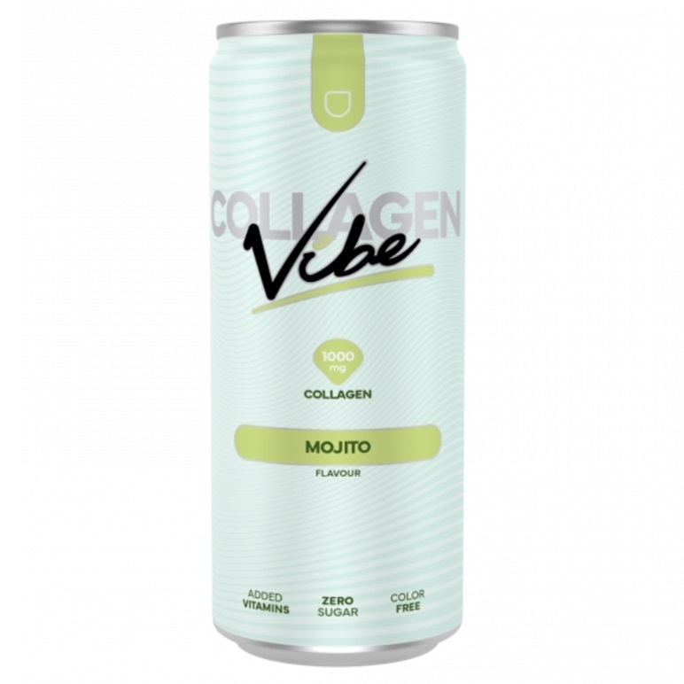 Bautura carbogazoasa cu colagen si aroma de mojito Collagen Vibe, 330 ml, Nano Supps