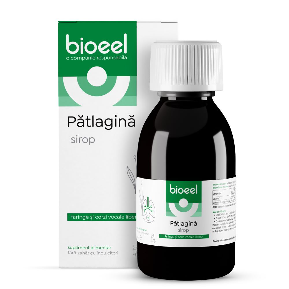 Sirop de patlagina, 120 ml, Bioeel