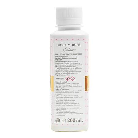 Parfum concentrat pentru rufe Sakura, 200 ml, Cashmere Aroma 613009