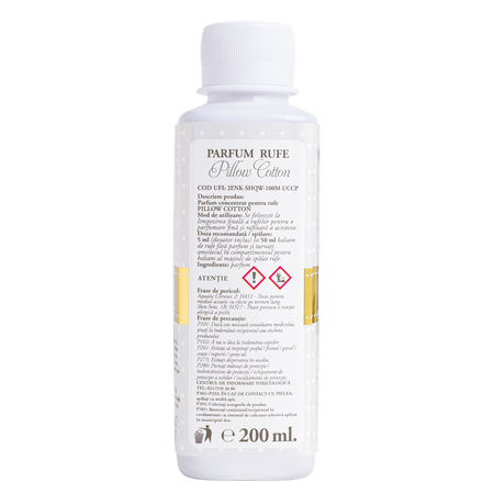 Parfum concentrat pentru rufe Pillow Cotton, 200 ml, Cashmere Aroma 613025