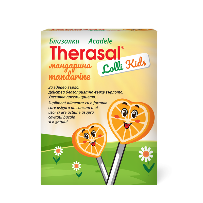 Acadele pentru copii Therasal Lolly Kids lollipops, 6 bucati, Vedra