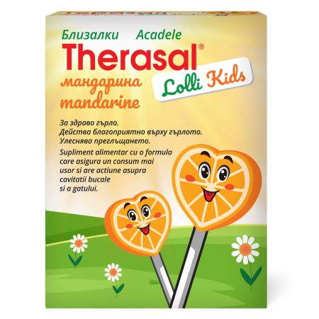 Acadele pentru copii Therasal Lolly Kids lollipops, 6 bucati, Vedra