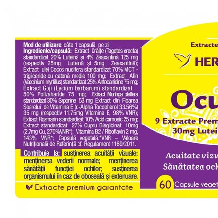 OcuFort, 60 capsule, Herbagetica 613065