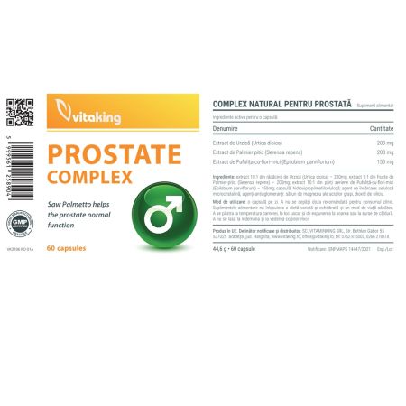 Complex natural pentru prostata, 60 capsule, Vitaking 706023