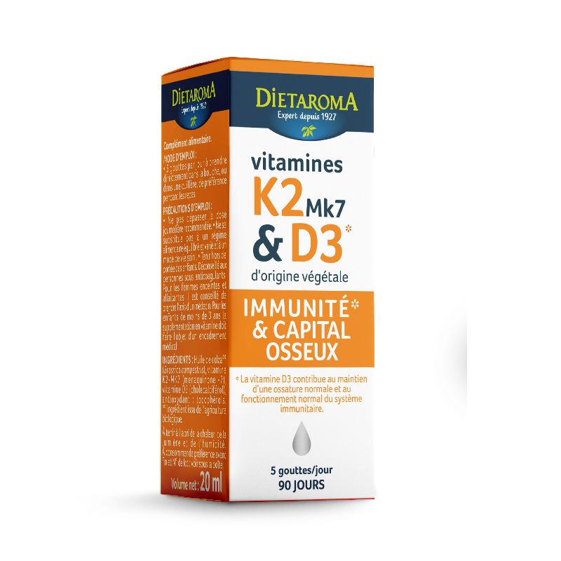 Vitamina K2 si D3, 15 ml, Laboratoires Dietaroma