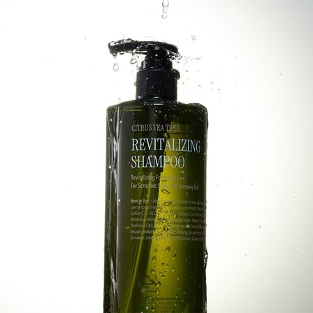 Sampon revitalizant și fortifiant pentru scalp sensibil și par rar Citrus Tea Tree, 500 ml, Curly Shyll 613271