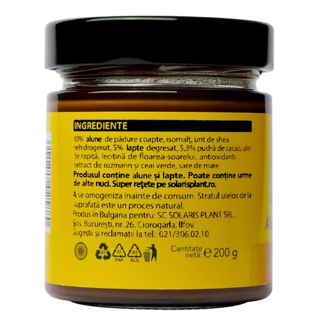 Crema cu cacao din alune de padure, 200 g, Solaris 661372