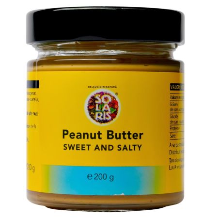 Crema de arahide Peanut Butter Sweet and Salty, 200 g, Solaris