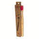 Periuta roz intens de dinti din bambus 3-12 ani Kids, 7680 peri ultrasoft, 1 bucata, Gingia 613368