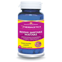 Reishi Shiitake Maitake, 60 capsule, Herbagetica