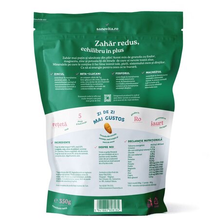 Granola low sugar, 350 g, Sanovita 613499