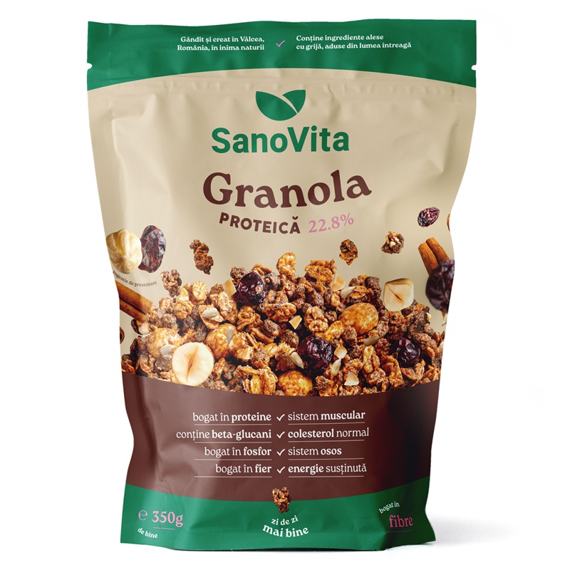 Granola proteica, 350 g, Sanovita