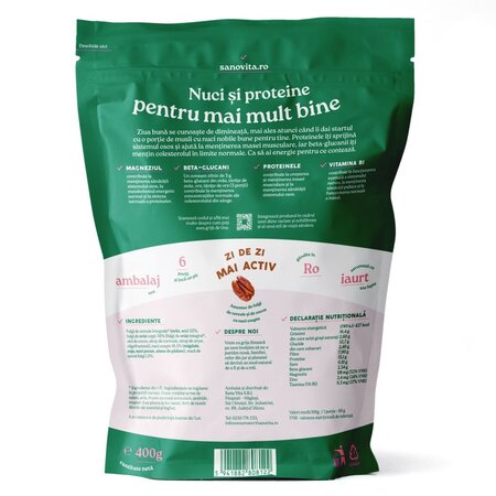 Musli cu mix de nuci, 400 g, Sanovita 613518