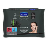 Servetele demachiante Dermasoft Activated Carbon, 20 bucati, Septona