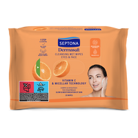 Servetele demachiante Dermasoft Vitamin C & Micellare Technology, 20 bucati, Septona