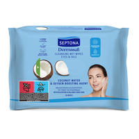 Servetele demachiante Dermasoft Coconut Water & Oxygen Boosting, 20 bucati, Septona