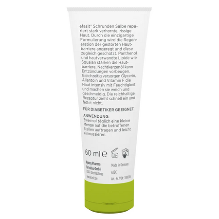 Unguent pentru pielea ingrosata si crapata a picioarelor, 60 ml, Efasit 613632