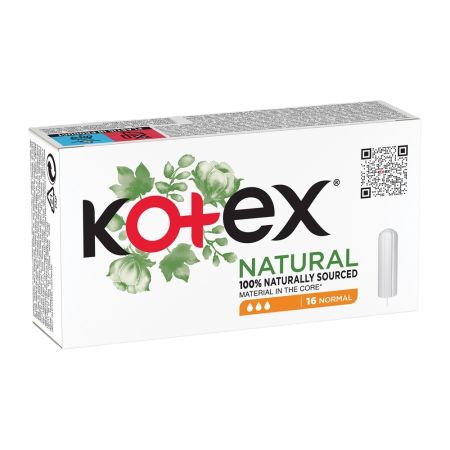 Tampoane interne Normal Natural, 16 bucati, Kotex
