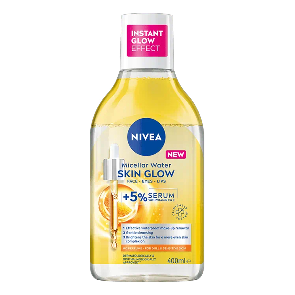 Apa micelara +5% ser cu vitamina C + E Brightening, 400 ml, Nivea