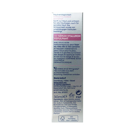 Serum anti-rid cu acid hialuronic Cellular Expert Filler, 30 ml, Nivea 613871