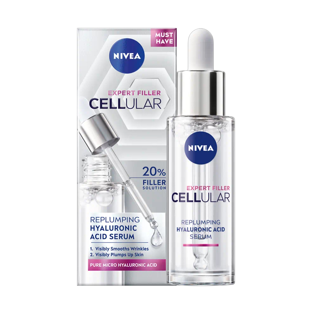 Ser anti-rid cu acid hialuronic Cellular Expert Filler, 30 ml, Nivea