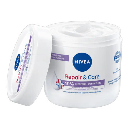 Crema pentru fata, corp si maini 10% Repair & Care, 400 ml, Nivea 613880