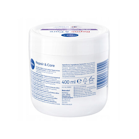 Crema pentru fata, corp si maini 10% Repair & Care, 400 ml, Nivea 613879