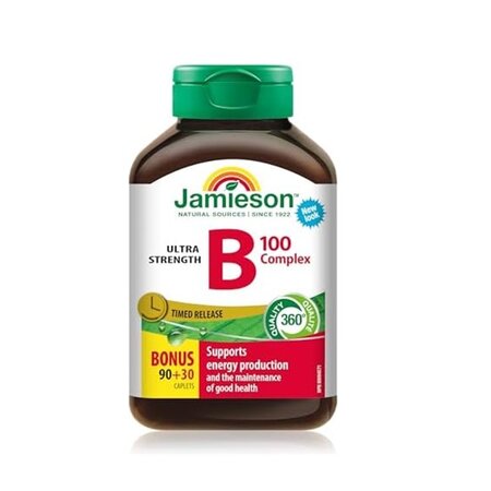 Complex de vitamina B 50mg, 90+30 capsule, Jamieson