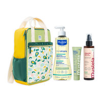 Pachet Mami Ulei curatare Stelatopia 500ml, Lotiune Maternite 200ml, Balsam multi-functional 75ml + Rucsac, Mustela
