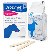 Benzi masticabile de collagen pentru igiena orala Orozyme, S, 141 g, Ecuphar