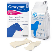 Benzi masticabile de colagen pentru igiena orala Orozyme, L, 141 g, Ecuphar