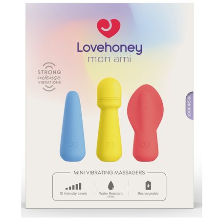 Dispozitive pentru stimularea intima Trio Massagers Mon Ami, 3 bucati, LoveHoney 615269