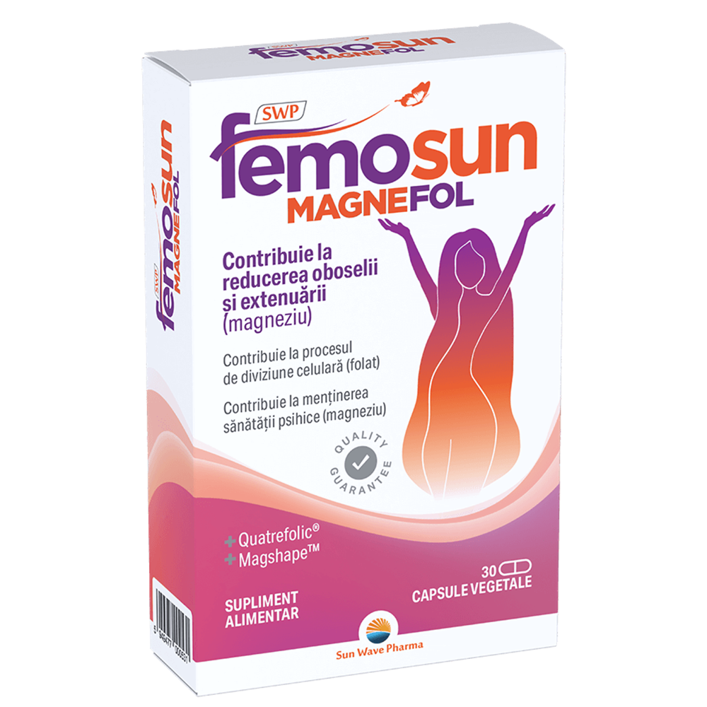 Femosun Magnefol, 30 capsule vegetale, Sun Wave Pharma