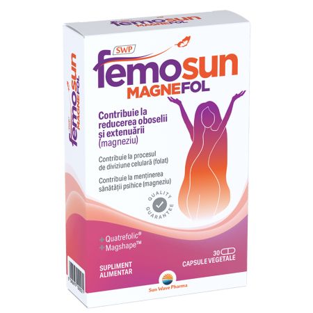 Femosun Magnefol, 30 capsule vegetale, Sun Wave Pharma