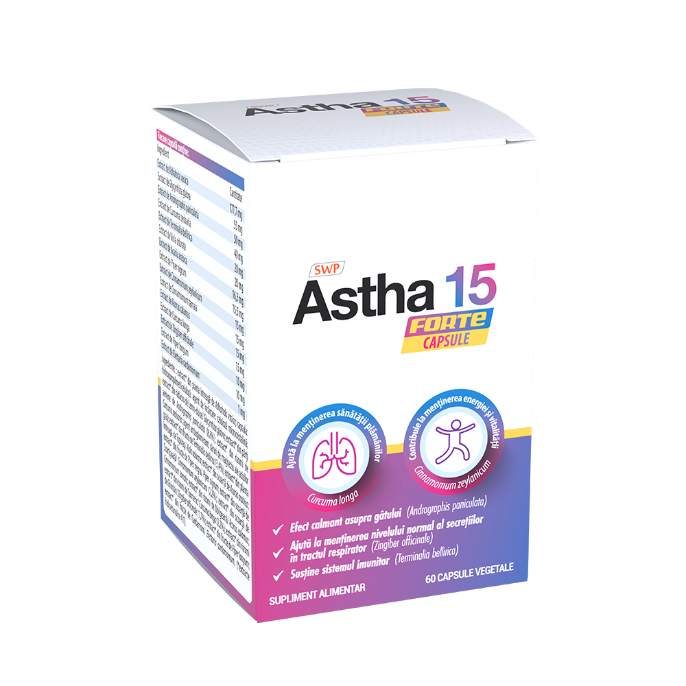 Astha 15 Forte, 60 capsule vegetale, Sun Wave Pharma