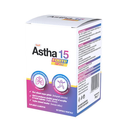 Astha 15 Forte, 60 capsule vegetale, Sun Wave Pharma 615295