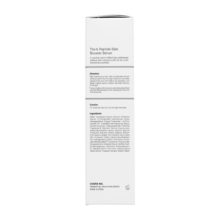 Ser pentru fata cu 6 peptide The 6 Peptide Skin Booster, 150 ml, Cosrx 615287