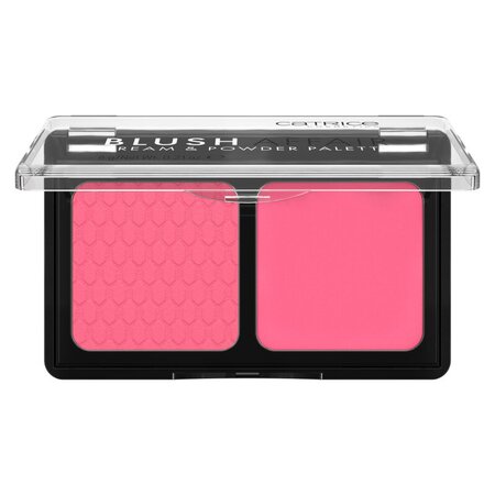 Paleta de fard de obraz crema si pudra  020 Pleasing Pink Blush Affair, 6 g, Catrice 615564