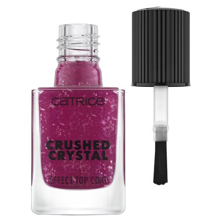 Top coat 010 Amethyst Aura Crushed Crystal Effect, 10.5 ml, Catrice 615596