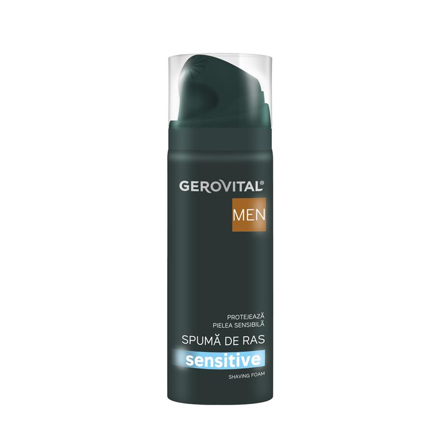 Spuma de ras Men Sensitive, 200 ml, Gerovital