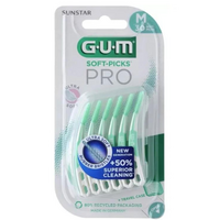 Periute interdentare GUM Ultra Soft Picks PRO, M, 30 bucati, Sunstar Gum