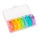 Organizator medicamente saptamanal, pentru calatorie, 2 casete colorate, Bazarul de Sanatate 665896