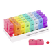 Organizator medicamente lunar colorat, 32 casete, Bazarul de Sanatate 616124