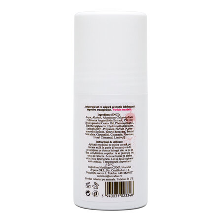 Antiperspirant roll-on cu parfum de trandafir, 50 ml, Serene 616144
