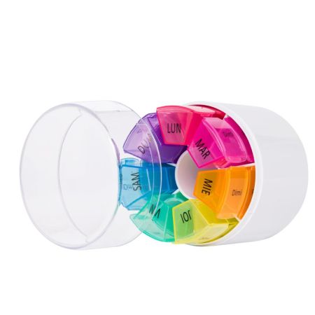 Organizator medicamente saptamanal, 4 casete colorate, Bazarul de Sanatate 665893
