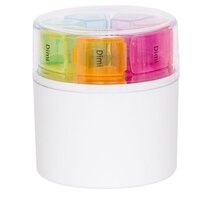 Organizator medicamente saptamanal, 4 casete colorate, Bazarul de Sanatate