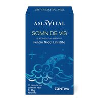 Supliment pentru nopti linistite Aslavital Somn de vis, 15 capsule moi, Zentiva